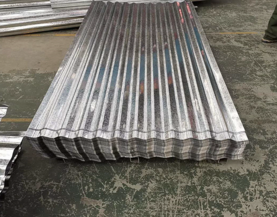 Zero spangle Corrugated Z30 Z40 GI GL Zinc Coated Galvanized Steel Sheet Corrugated Metal Roof Sheet