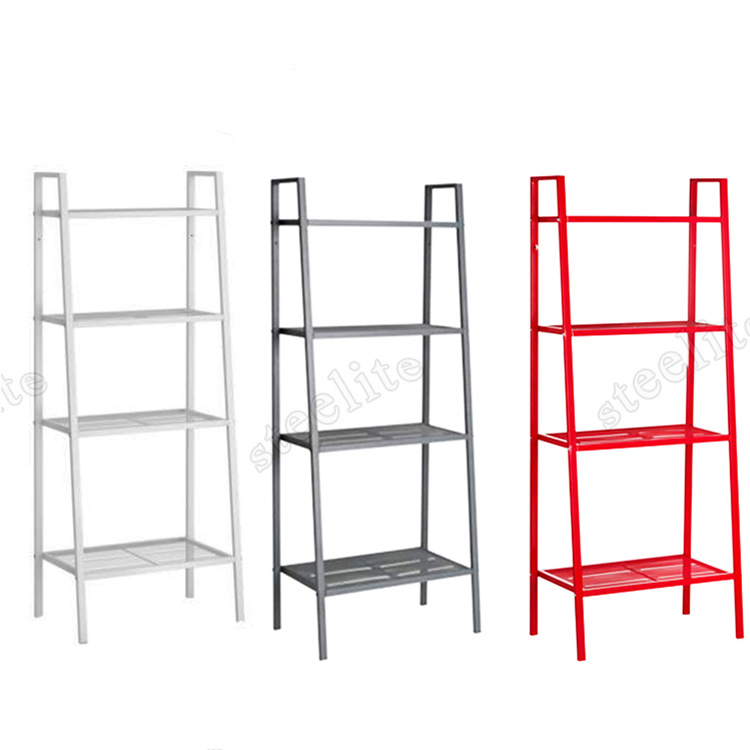 4-Tier Free Standing Storage Shelf Units Corner Display Rack For Livingroom Kitchen Bedroom