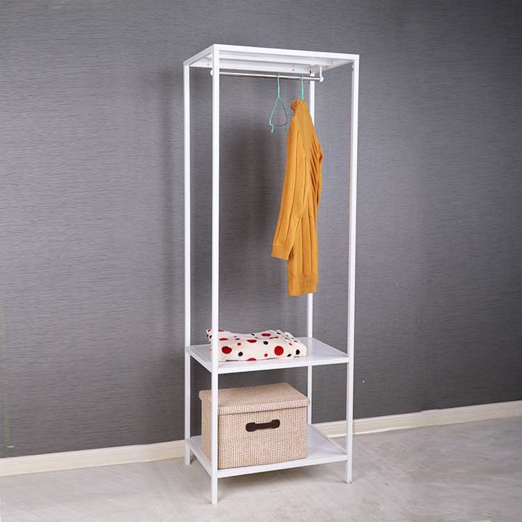 Multi-Functional Metal Shoes Storage Shelf Clothes Stand Coat Rack For Bedroom