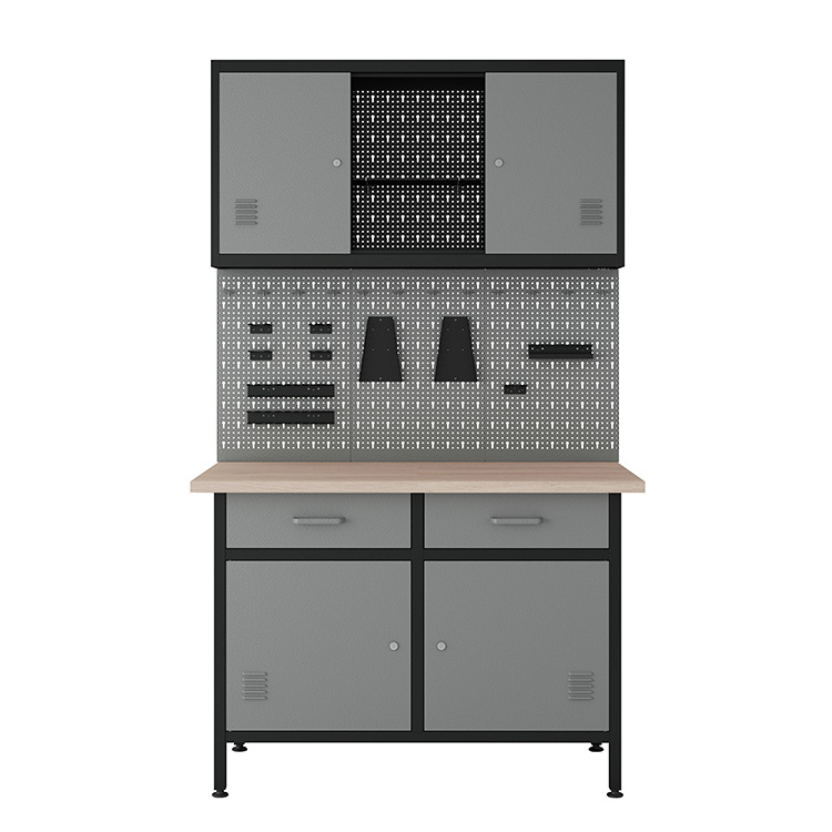 Family personal workbench garage metal drawer tool storage cabinet tool parts pegboard wall mounted storage/spare parts cabinet