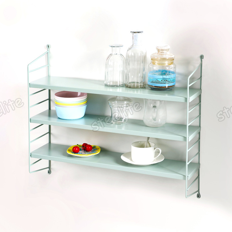 Wall Shelf Modern White Floating Shelves Kitchen Bathroom 3 Tier Mounted Shelving