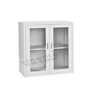 european style half height storage white cabinet with glass doors/wall mounted living room corner glass cabinet showcase designs