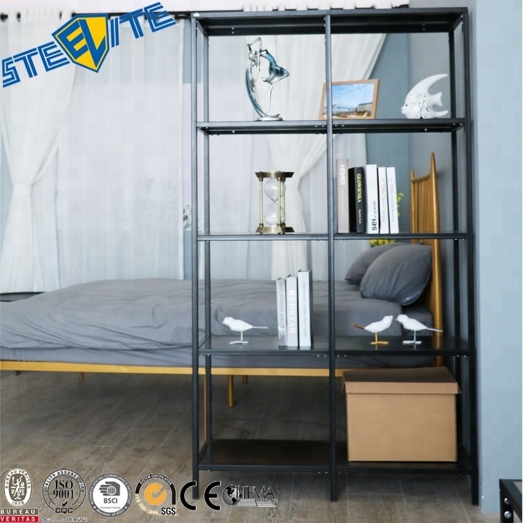 Vittsjo Shelving Unit White Black Steel Shelves, Display Shelf Organizer