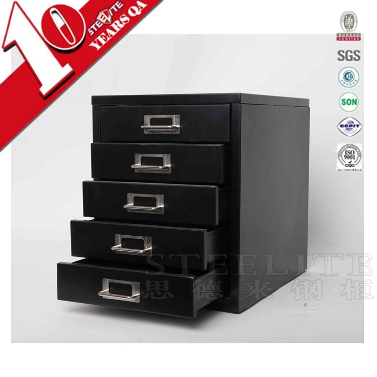 Metal Desk Organizer Desktop A4 Paper Storage Drawer Cabinet 5 Drawers