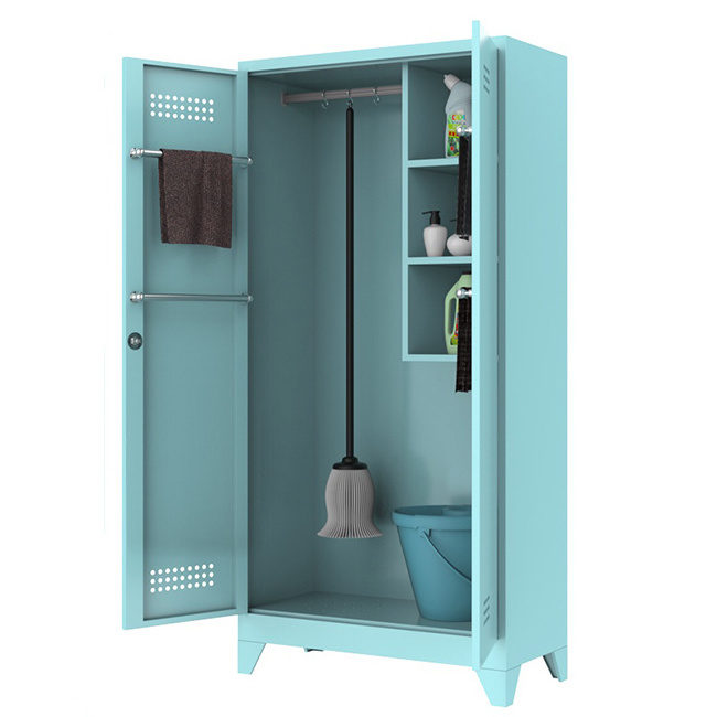 Factory Furniture Supplies Model Sundries Cleaning Tools Storage Closet Bathroom Broom Storage Cabinet Locker