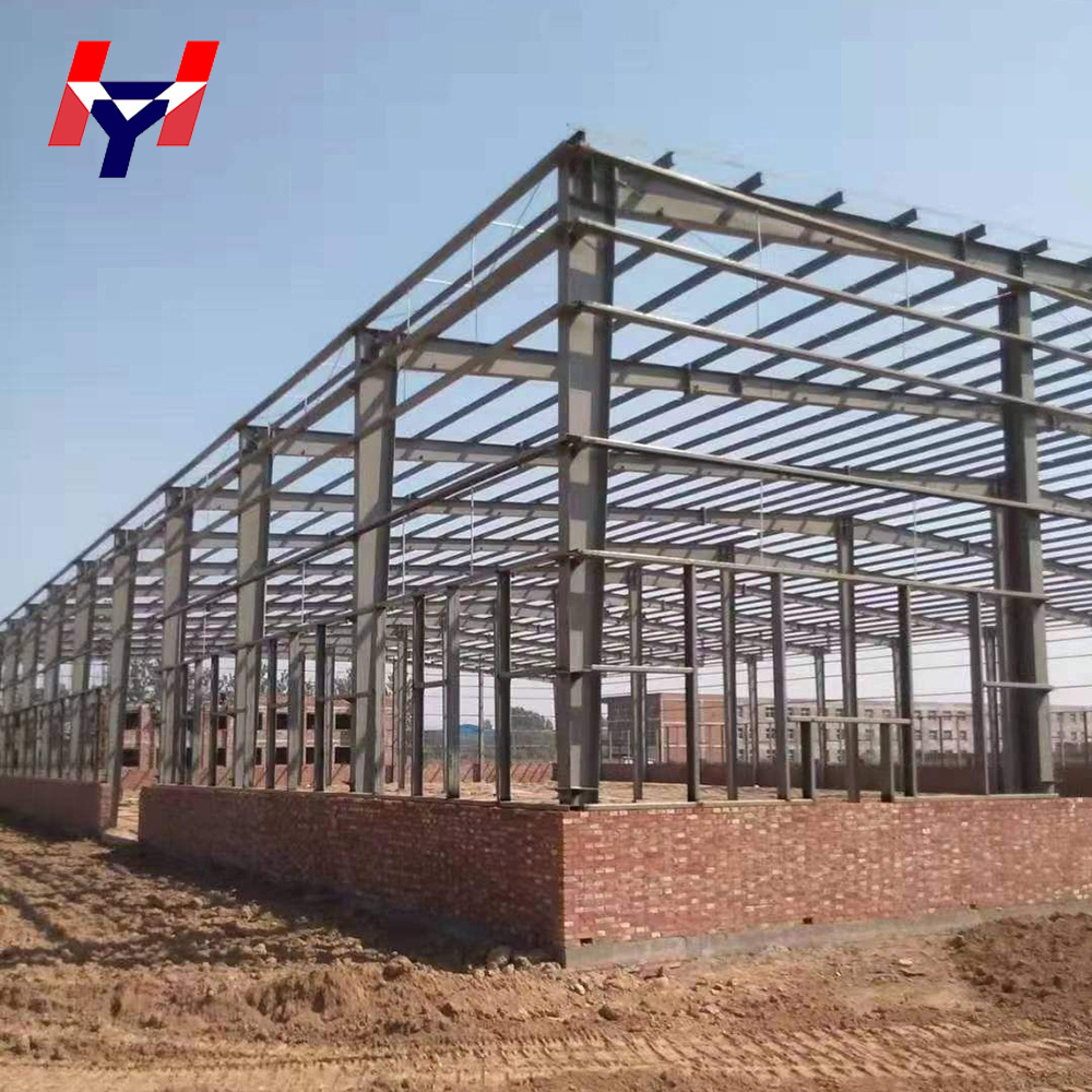 2021 new style low cost prefabricated steel structure warehouse workshop parking shed structural steel for sale