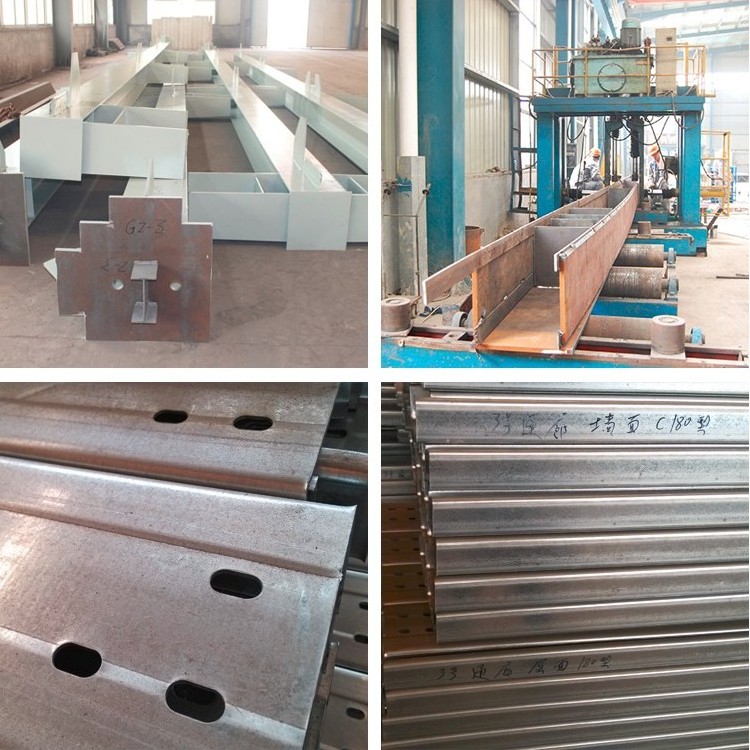 Low cost prefabricated metal construction building materials for sale