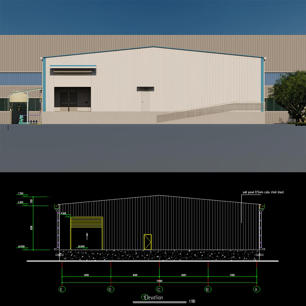 Metal Project Custom Design Chinese Steel Structure Fabrication For Prefabricated Cheap Warehouse