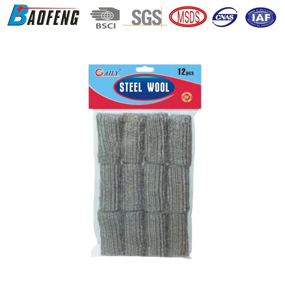 Hot Sale Stainless Steel Wool Scouring Pads For Kitchenware