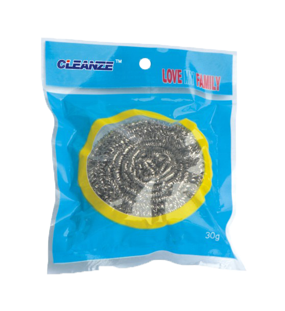 Quality Assurance Stainless Steel Scourer With Handle Protect Hand Pot Scourer Super Cleaning Ball