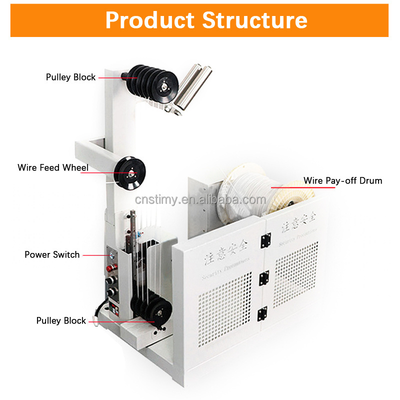 Automatic wire spool bobbin cable drum unwinder wire coil prefeeder feeding machine