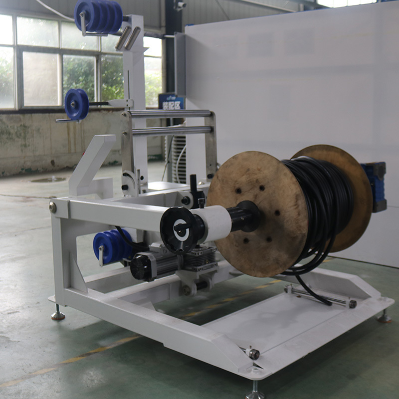 Cable manufacturing equipment F800 spool winding machine large wire cable rewinding take up pay off cable machine