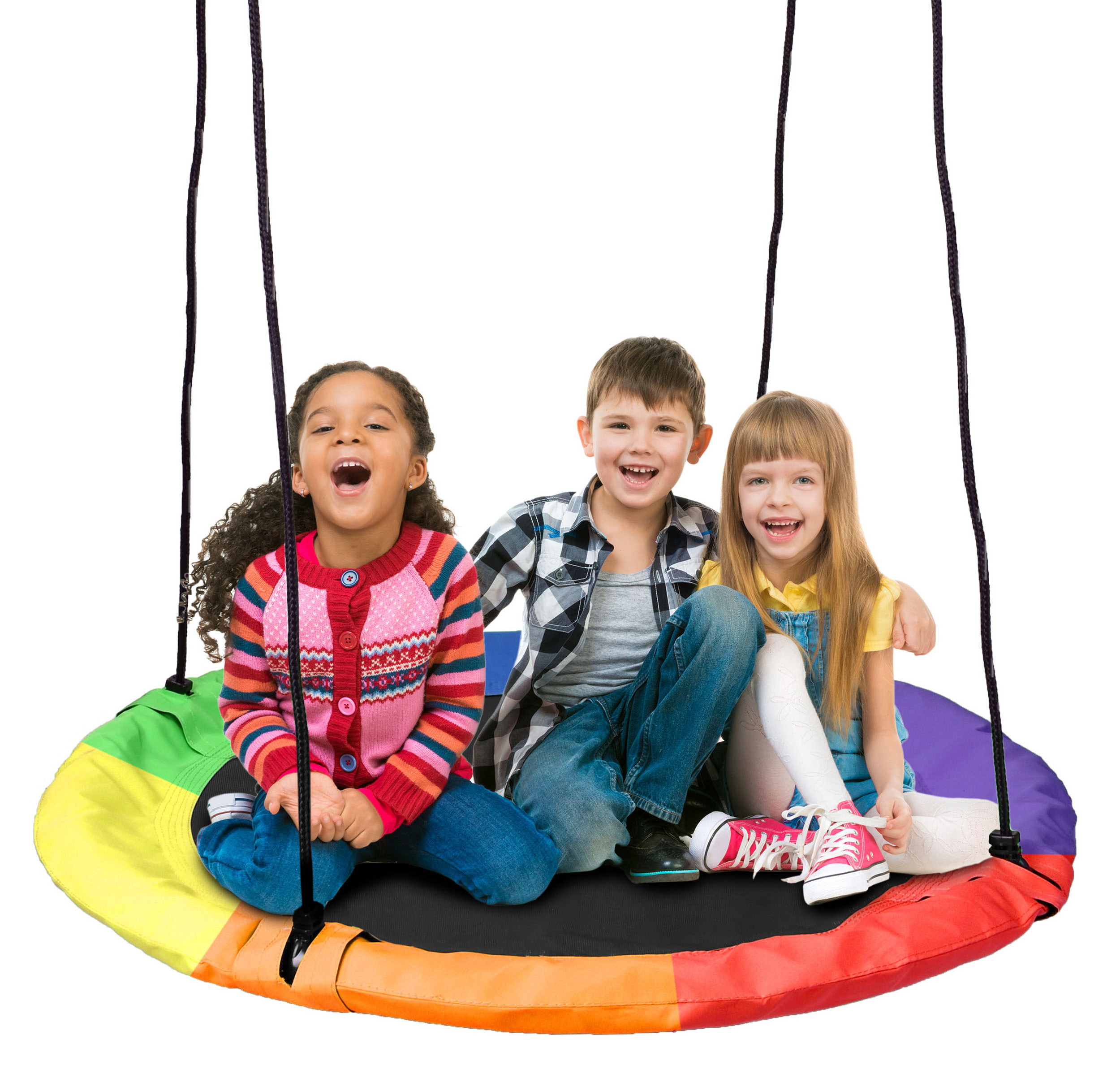 Outdoor Children Kids Round Nest Swing  Flying Saucer Tree Nest Swing Adult Garden Swing