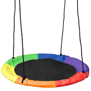 Outdoor Children Kids Round Nest Swing  Flying Saucer Tree Nest Swing Adult Garden Swing