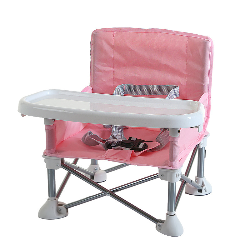 Portable Outdoor Camping Baby Booster Seat Kids Camping Folding Baby Dining Feeding Baby Swing Chair With Tray