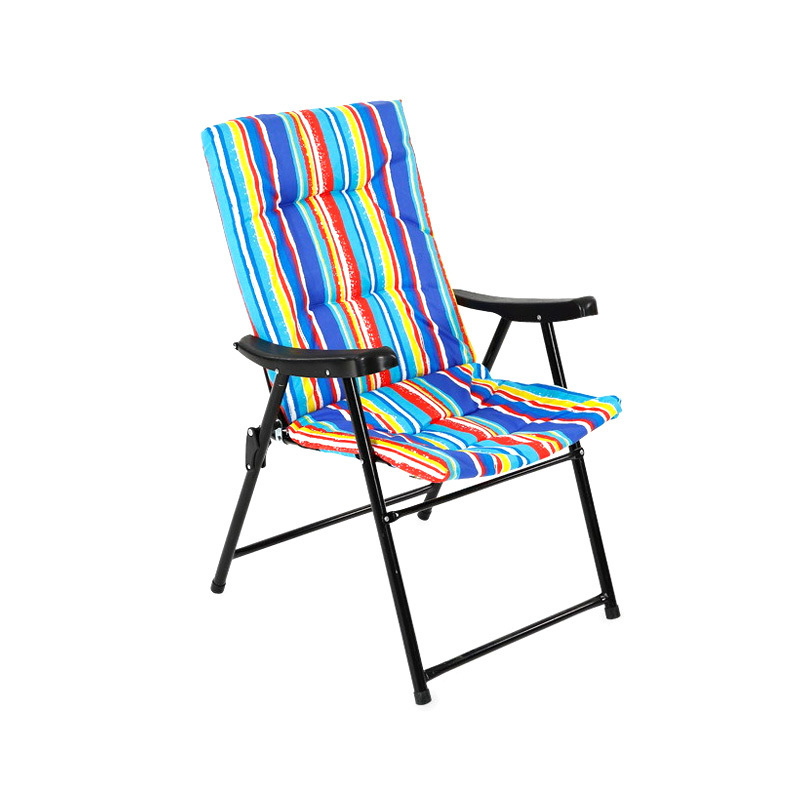 Customized Cozy Indoor Furniture Portable Compact Folding Metal Beach Camping Chairs With Armrest