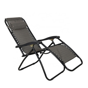 Outdoor Adjustable Zero Gravity Sun Lounge Folding Deck Bench Chair Recliner Chaise