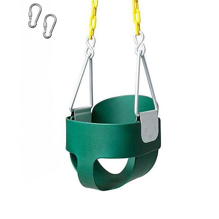 Outdoor Garden Horse Shape Playground Swing For Children EVA Swing Seat