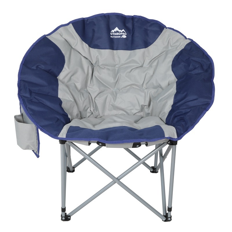 Customized Moon Chair Camping Padded Comfy Foldable Metal Cozy Indoor Saucer Chair