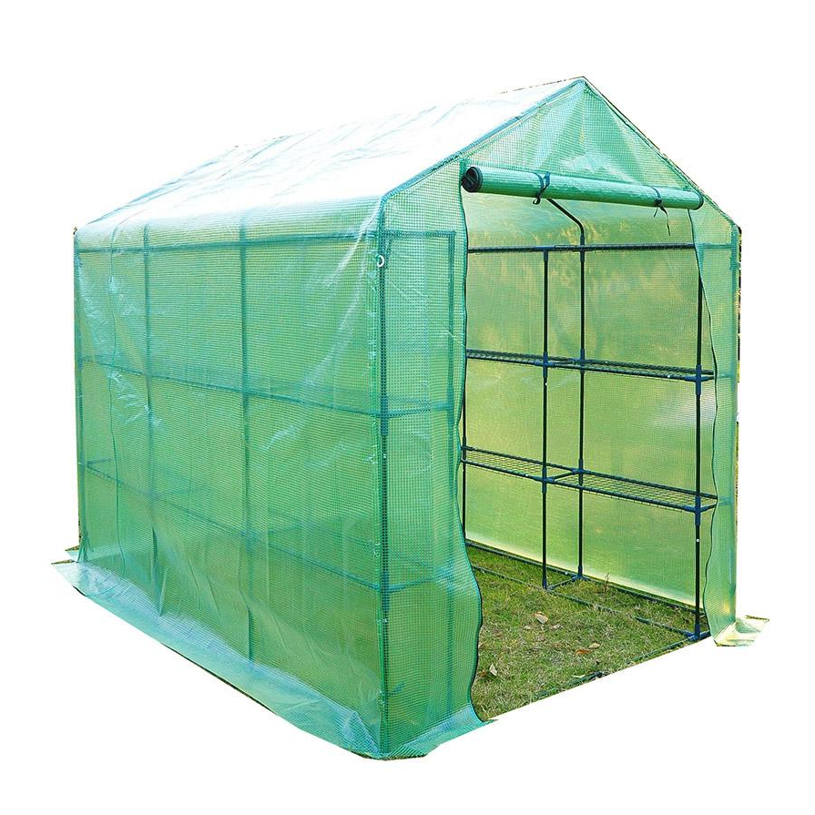 Rainproof Pe Pvc Plastic Walk In Green House Low Cost Home Garden Outdoor Portable Green House Mini Greenhouse