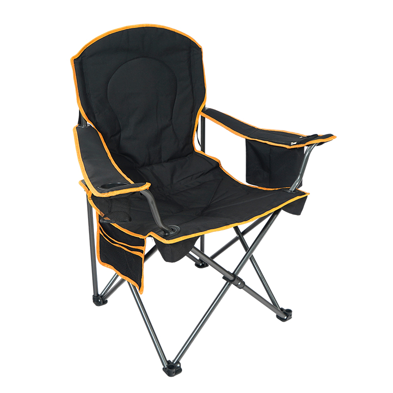 High Quality Portable Folding Multi-Person Camping Chair  Recliner with Armrest and Teacup holder for Beach Hiking Fishing