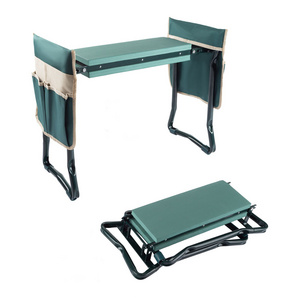 Outdoor Portable Kneeler Seat Sitting Stool With Tool Bag Multifunction Foldable Garden Kneeler And Seat