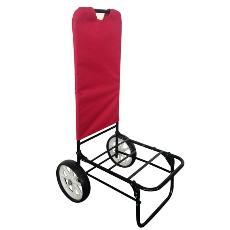 Custom Durable Utility Portable Beach Chair Cart Two Wheel Steel Folding Trolley Wagon Cart