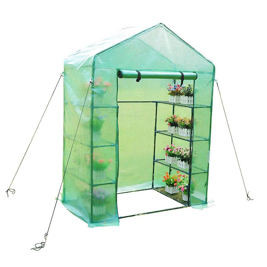 Rainproof Pe Pvc Plastic Walk In Green House Low Cost Home Garden Outdoor Portable Green House Mini Greenhouse