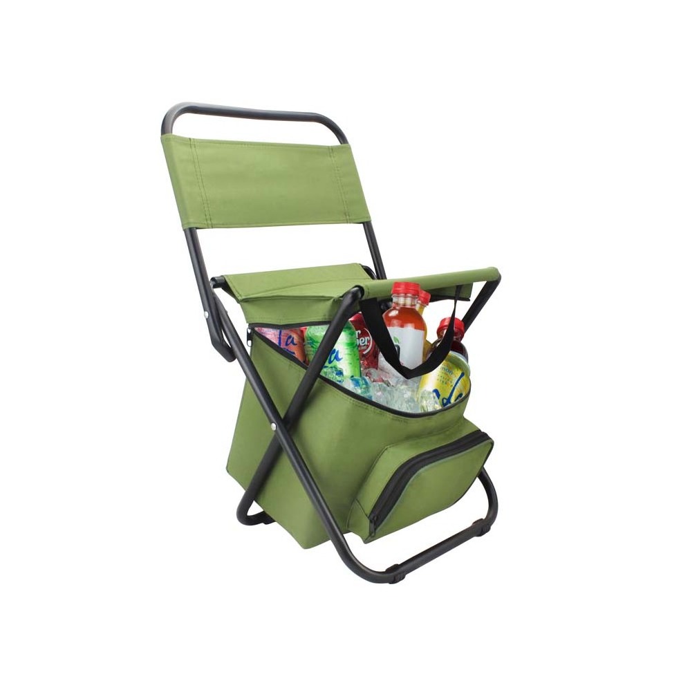 Lightweight  Outdoor Foldable Portable Camping Stool Folding Fishing Chair With Cooler Bag