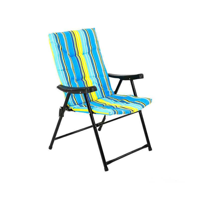 Customized Cozy Indoor Furniture Portable Compact Folding Metal Beach Camping Chairs With Armrest