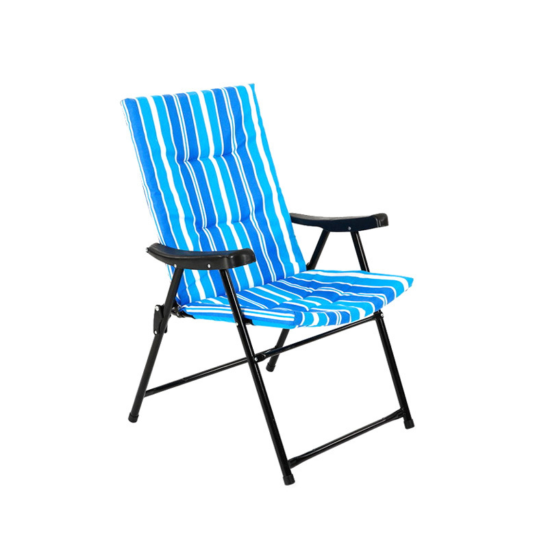 Customized Cozy Indoor Furniture Portable Compact Folding Metal Beach Camping Chairs With Armrest