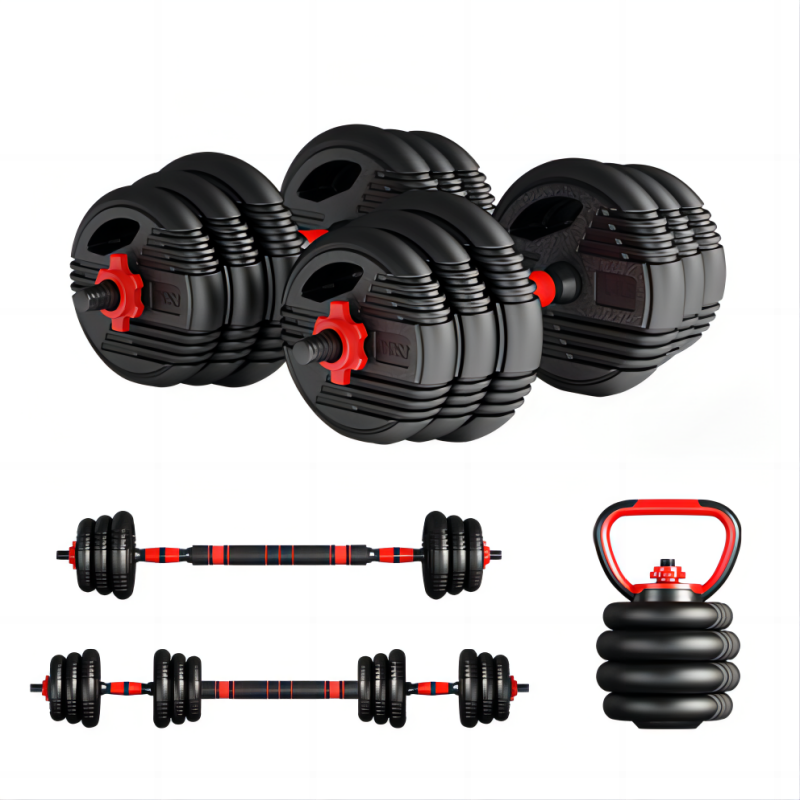 Equipment Fitness Cement Dumbbell Set 50kg Sand Filled Weight Plates Weight Mancuernas Ajustable Barbell 10kg Gym Dumbbells