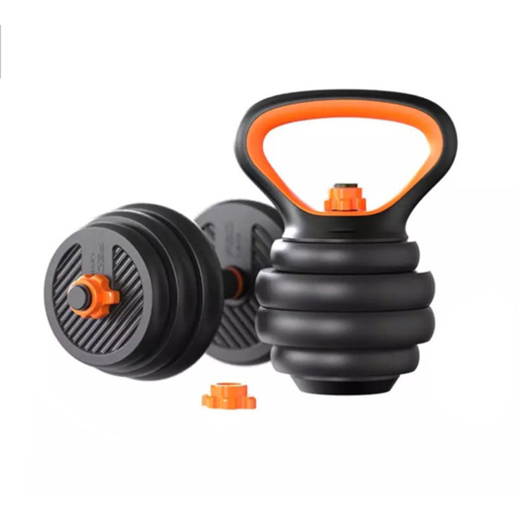 Factory Supply Custom Logo Cement Fitness Equipment Multi-function Barbell Set Kettlebell Adjustable Dumbbell Set