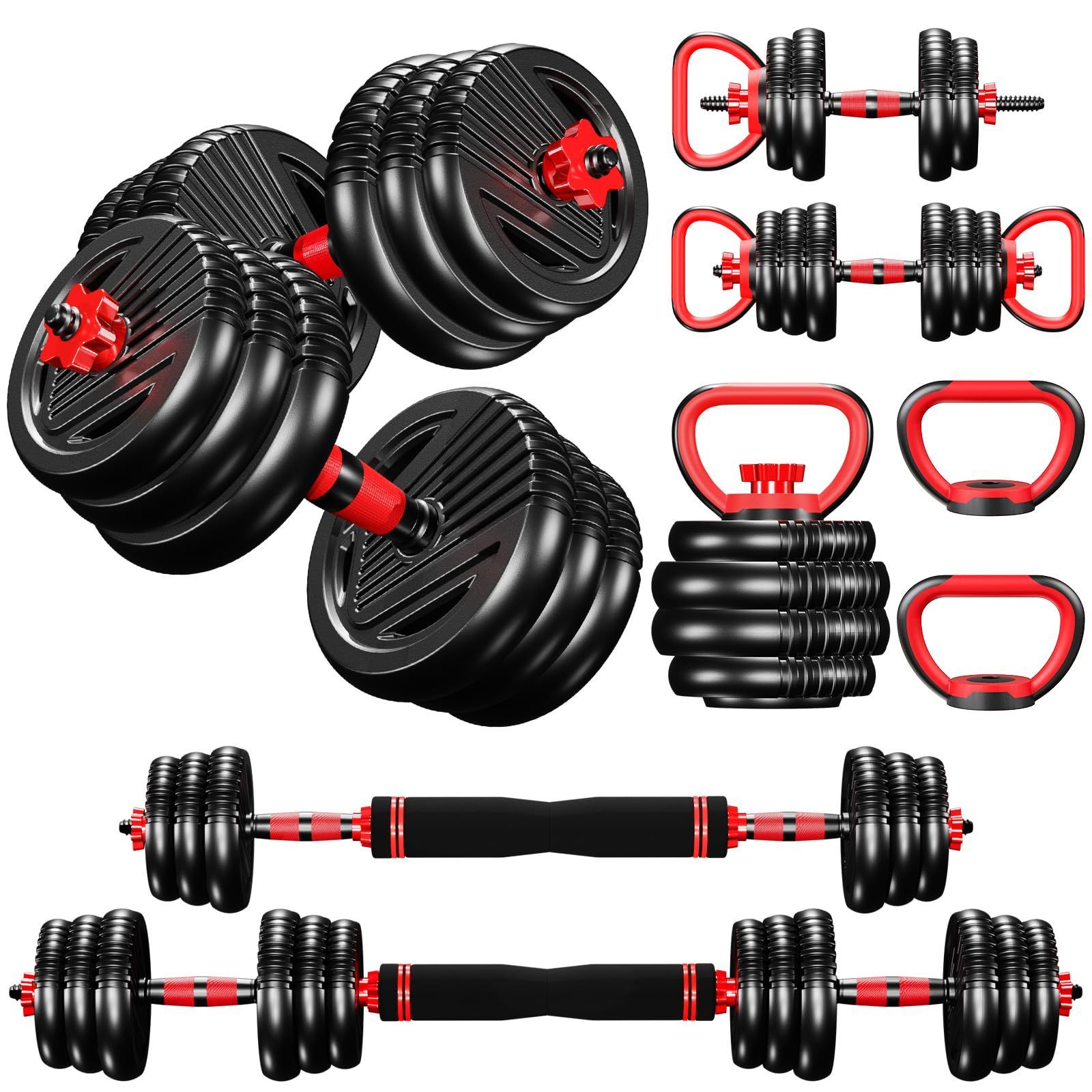 Equipment Fitness Cement Dumbbell Set 50kg Sand Filled Weight Plates Weight Mancuernas Ajustable Barbell 10kg Gym Dumbbells