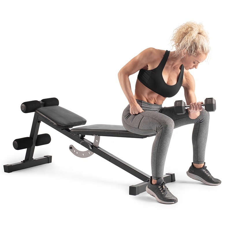 Gym Home Use  Universal Strength Training 410 lb Weight Limit Adjustable Slant Bench