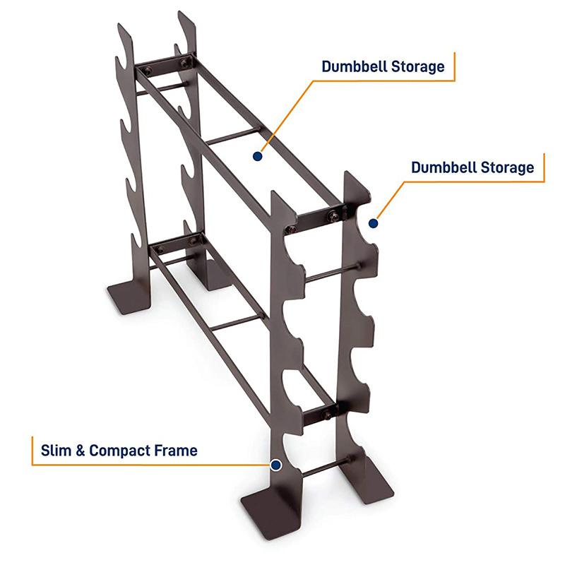 Gym Universal Free Weight Stand Gym dumbbell set rack multilevel weight storage Dumbbell Rack