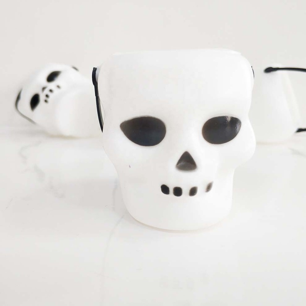 Halloween White Mini Candy Bucket Kettle Witch Cauldron Portable Skull Candy Kettles