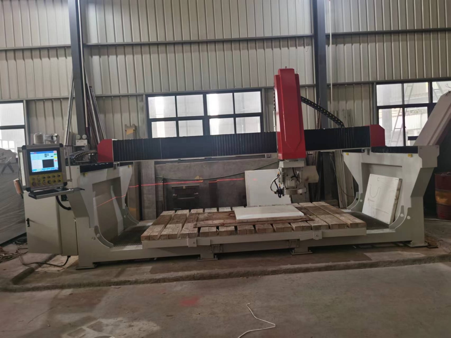 CNC 5Axis Bridge Cutter Granite Marble Stone Cutting Machine