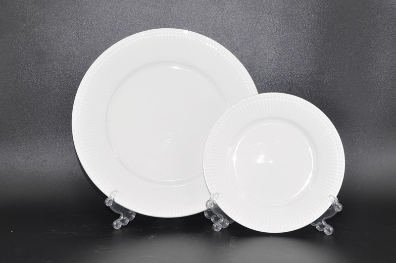 Home ware Catering White Ceramic Dinner Set Crockery Sets Dinnerware Hotel Tableware