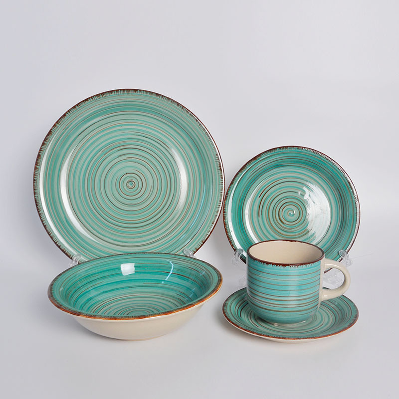 Handmade pottery crockery stoneware dinnerware sets