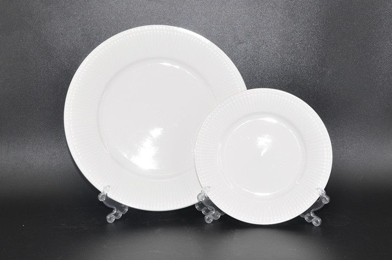 Home ware Catering White Ceramic Dinner Set Crockery Sets Dinnerware Hotel Tableware