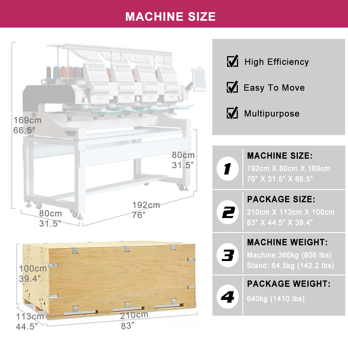 STR OCEAN Pro-4 Series computerized embroidery machine Automatic High Quality Tajima 4 Heads Embroidery Machine Prices