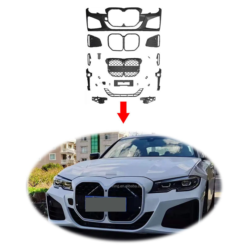 facelifting upgrade conversion car front full bumper grille grill set for bmw G20 3 series upgrade to 4 series F32 body kit