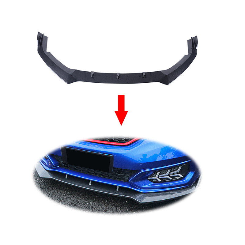 Car front lip black ABS PP Front Shovel For honda fit body kit 2014-2019 gk5 Exterior Parts accessories front bumper