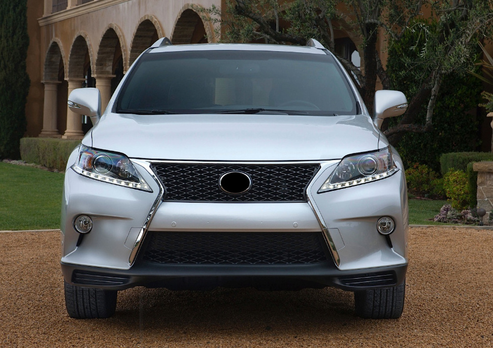 Upgrade Bodykit For Lexus RX350 RX450H 2009 to 2013 body kit car front bumper rear bumper set Grille exhaust pipe rear lip