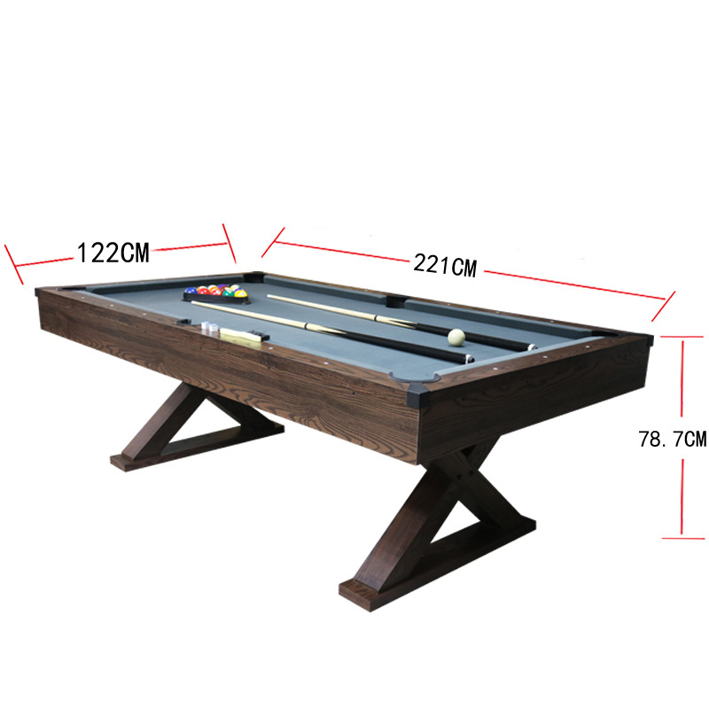 Factory accepts customized high quality billiard table, 7.2ft billiard pool table, suitable for indoor billiard table.