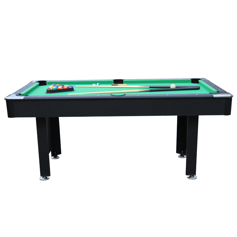 Wholesale 6-Foot Indoor Mini Sports Pool Table with Full Accessories Unisex MDF Cushion Wool Material Net Pocket Cues Included