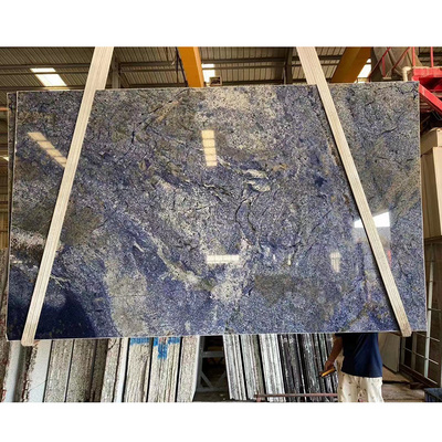 Natural Stone Polished Blue Onyx Tiles Backlit Blue Ice Onyx Marble Slab For Onyx Table Tops Hot Sell