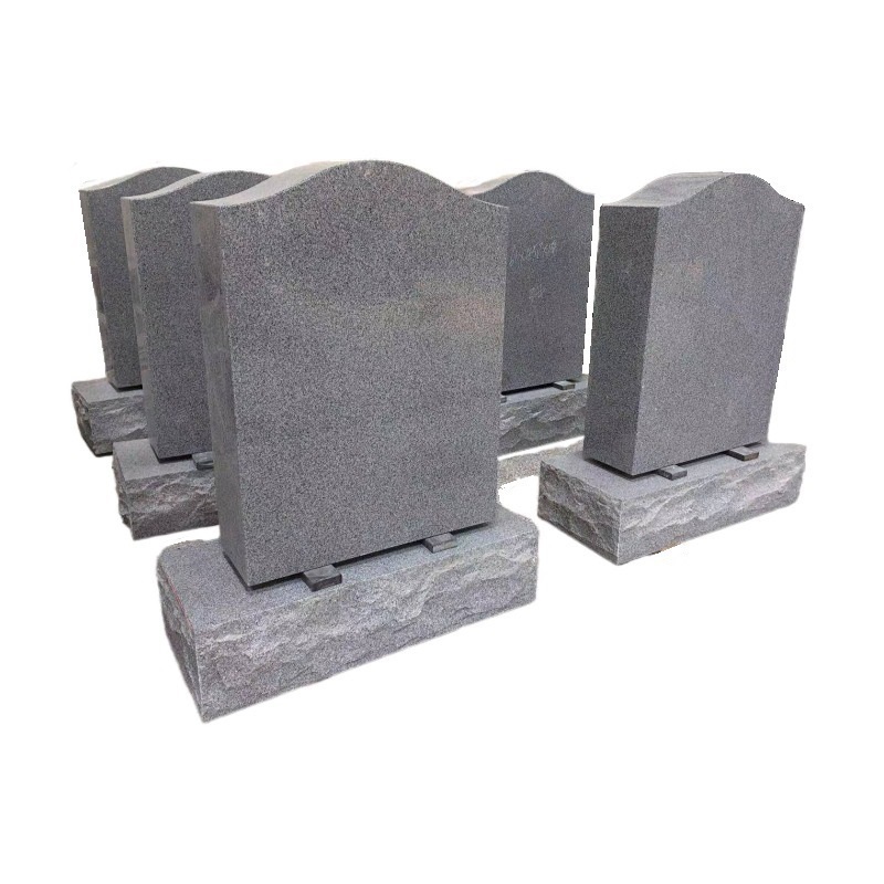 wholesale price Gray Granite Upright Headstones Blanks USA For Graves