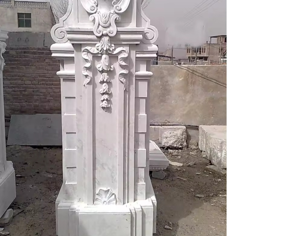 good quality customized Roman design natural stone marble column